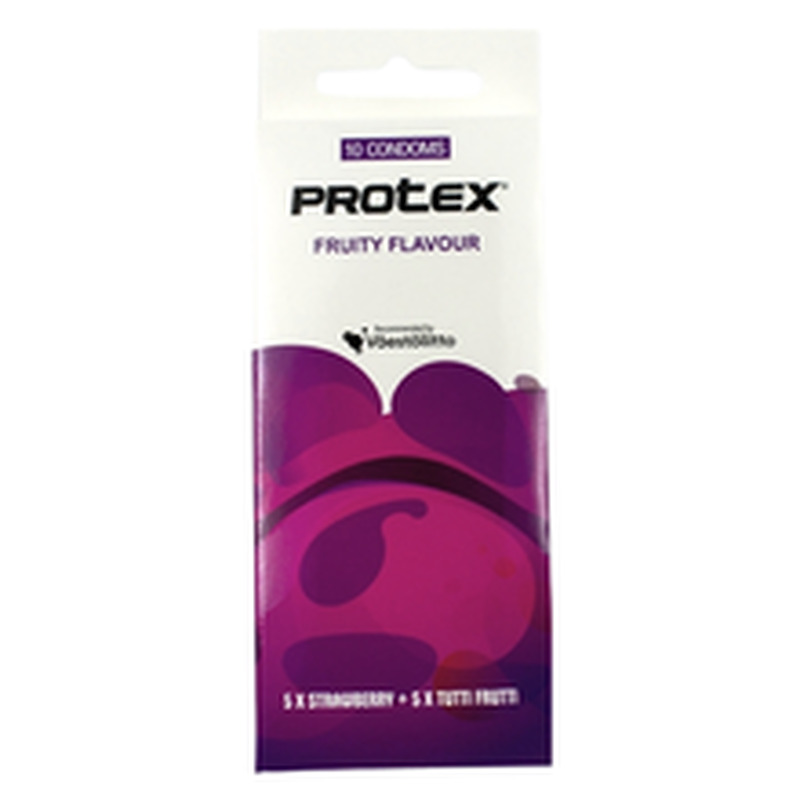 Kondoomid protex maasika ja tutti frutti 10tk