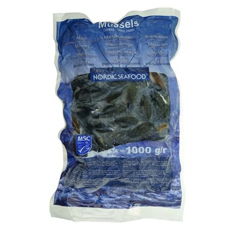 NORDIC SEAFOOD Sinikarbid koorega 50/65 1kg (kuumutatud, külm.