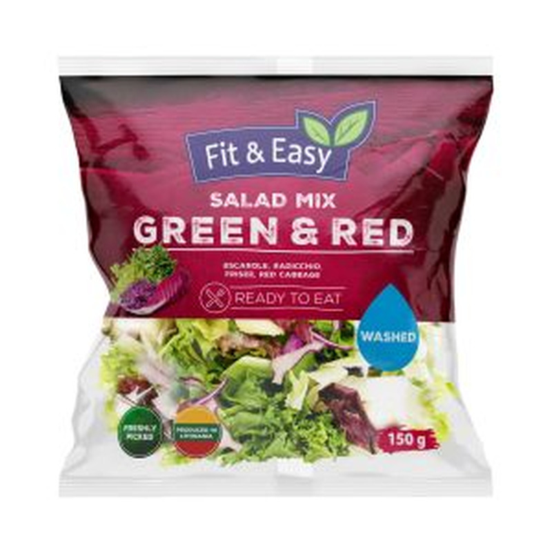 Fit&Easy Salatisegu Green&Red 150g