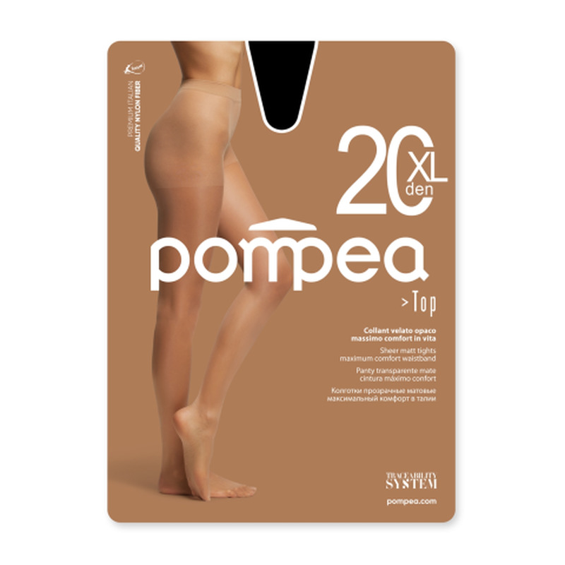 Naiste sukkpüksid Pompea Top 20 nero XL