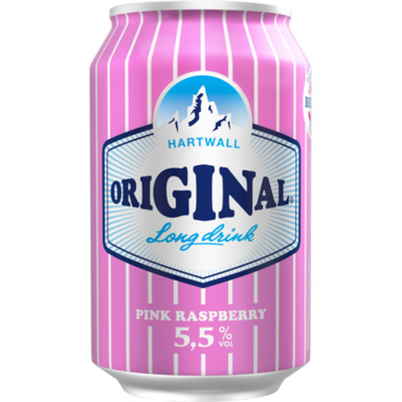 HARTWALL Long Drink Original Pink Raspberry 5,5% 33cl (purk)