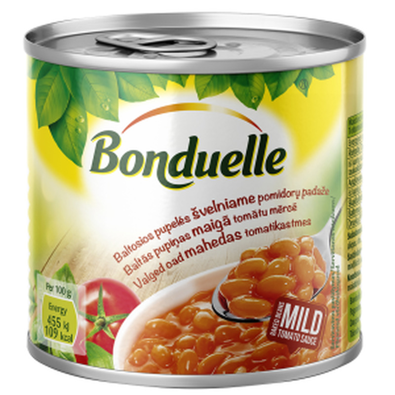 Valged oad mahedas tomatikastmes, BONDUELLE,