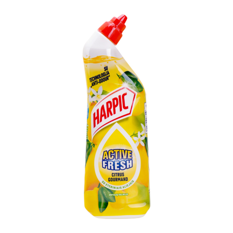 Tualettpuhastusvahend Harpic Active Fresh Citrus Gourmand tsitruselõhnaline 750ml