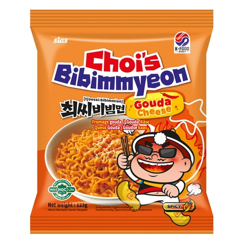 Kiirnuudlid Choy’s Bibimmyeon Gouda juust 123g