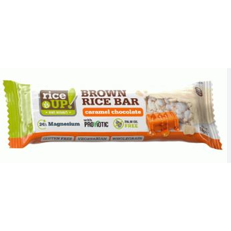 Karamelli ja valge šokolaadi riisibatoonike, RICE UP, 18 g