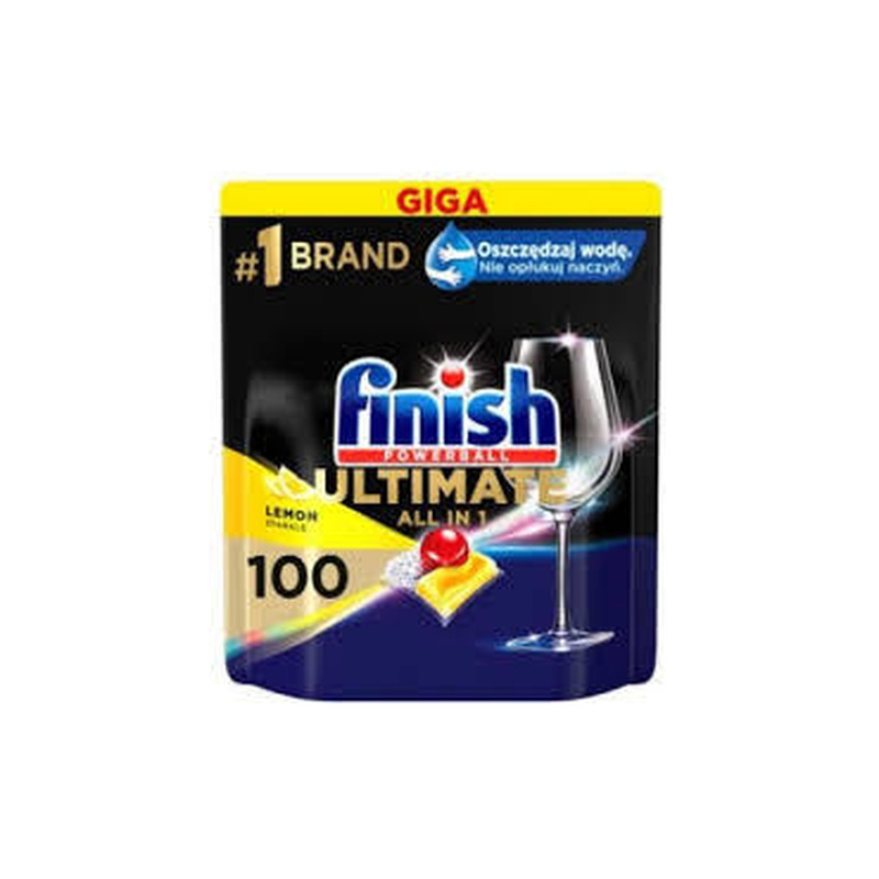 Nõud.pesum.tabl. FINISH Ult.Lemon 100tk