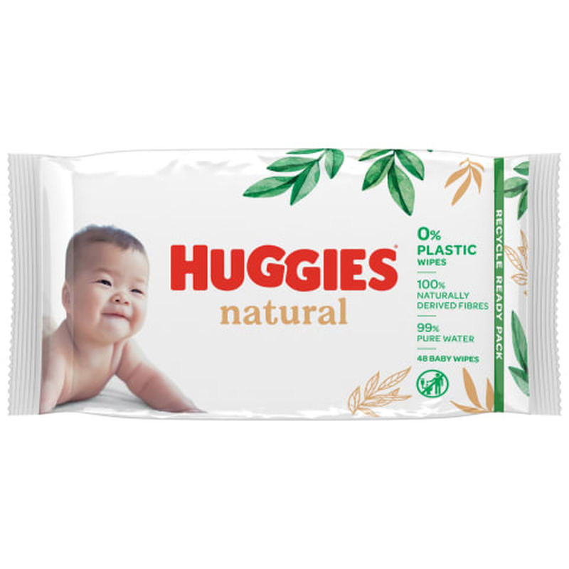 Niisked salvrätikud Huggies Natural 48tk