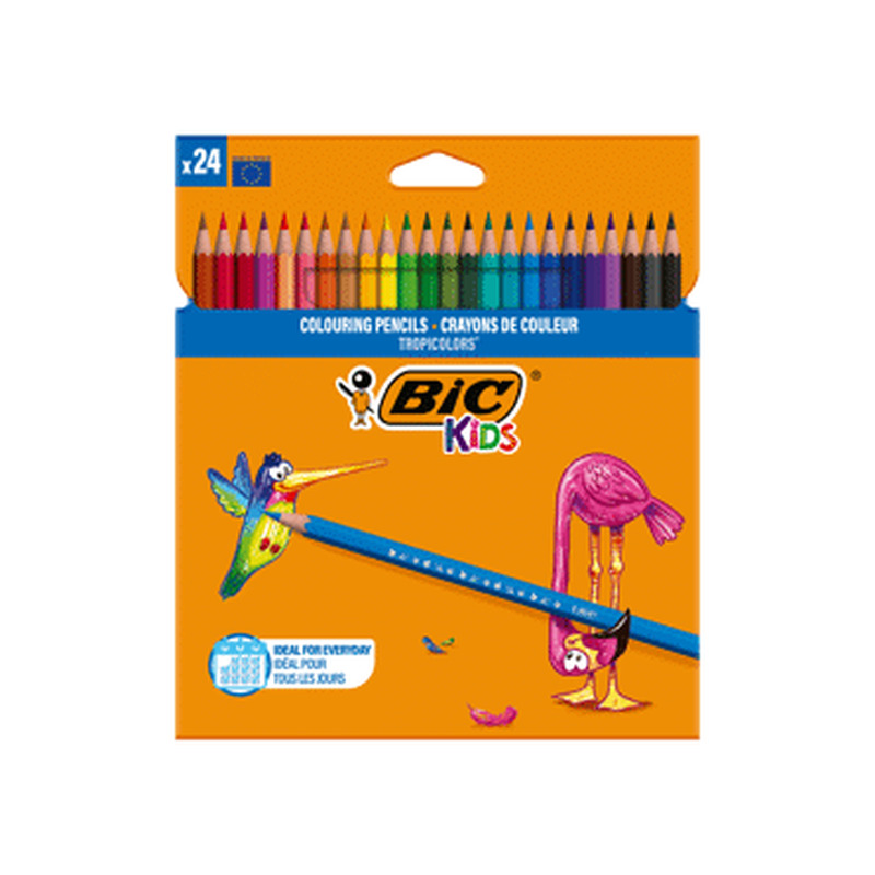 Värvipliiatsid BIC, 24värvi