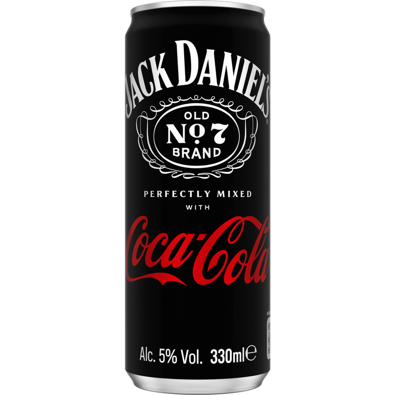 JACK DANIEL'S & Coca Cola kokteiljook 5% 33cl (purk)