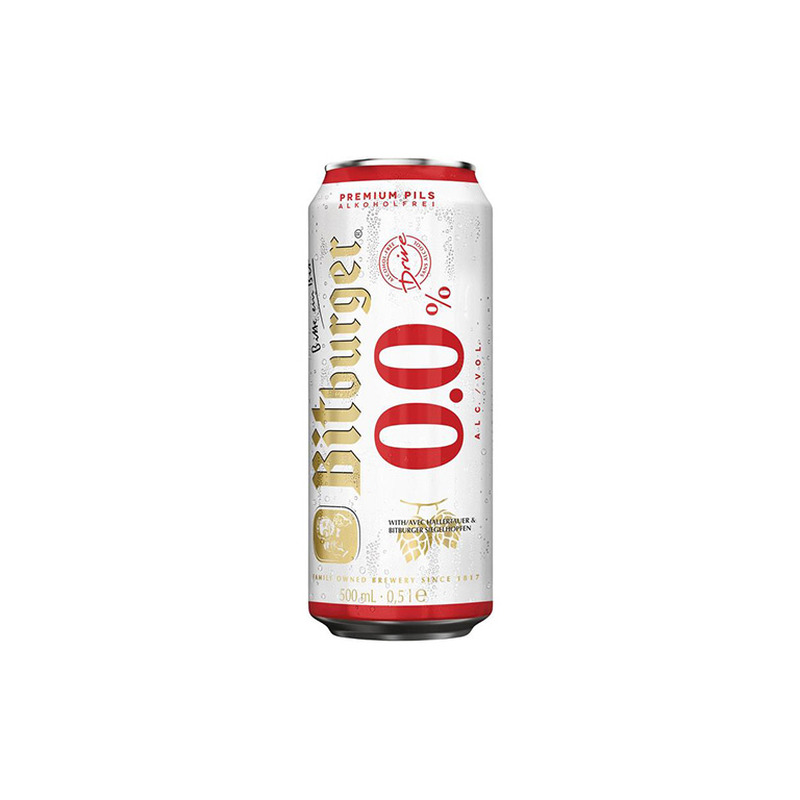 Alkoholivaba Bitburger Premium Pilsner alkoholivaba õlu 500ml
