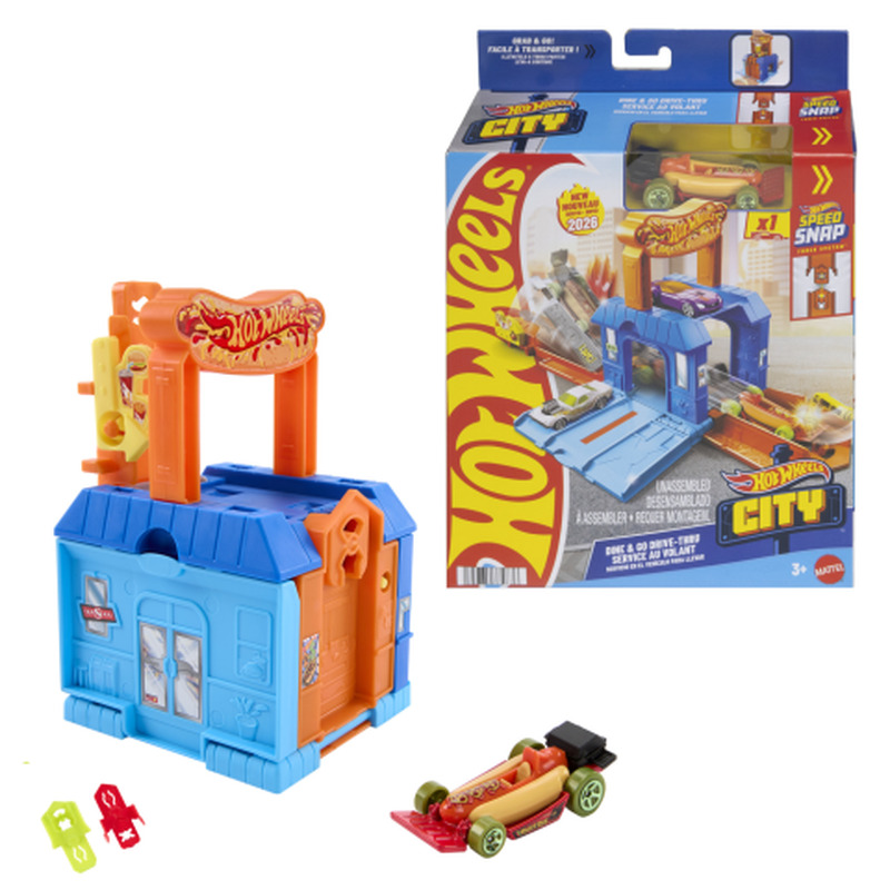 Komplekt Hot Wheels City Play & Go kohver
