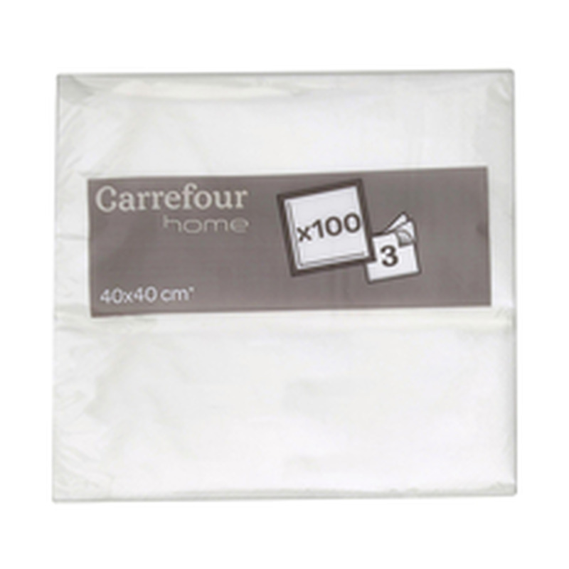 Carrefour Salvrätt 40cm valge