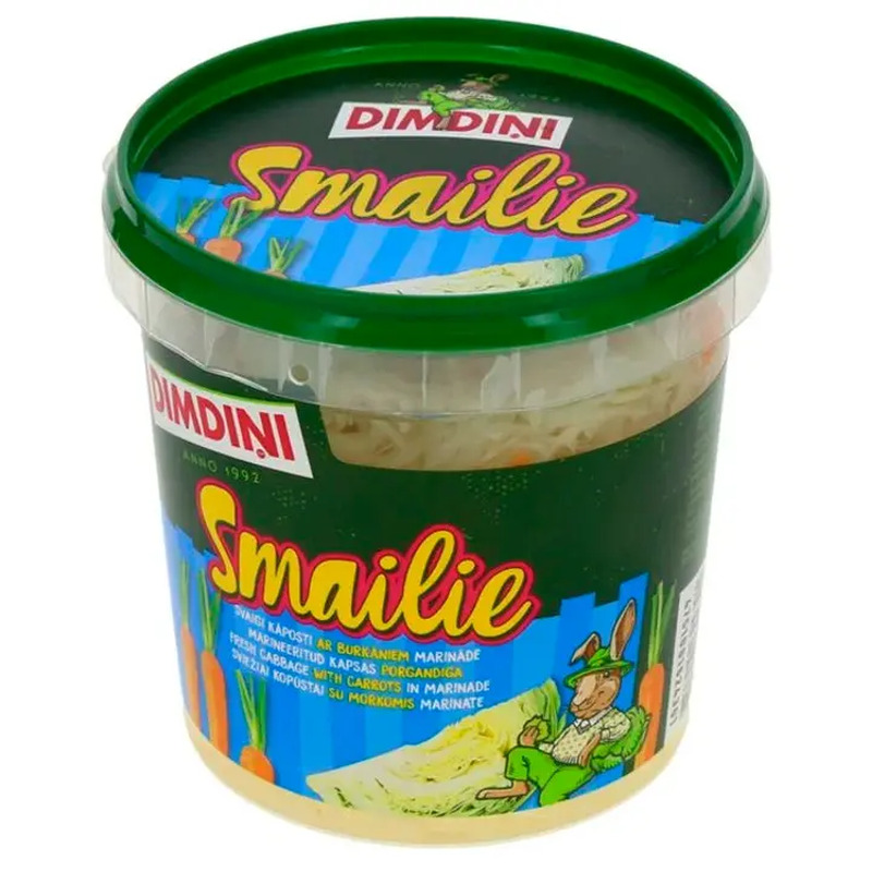 Dimdini marineeritud kapsas porgandiga SMAILIE, 650g
