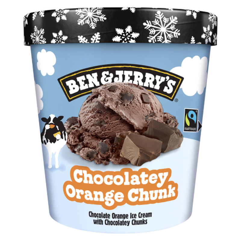Jäätis B&J Chocolatey Orange Chunk 465ml
