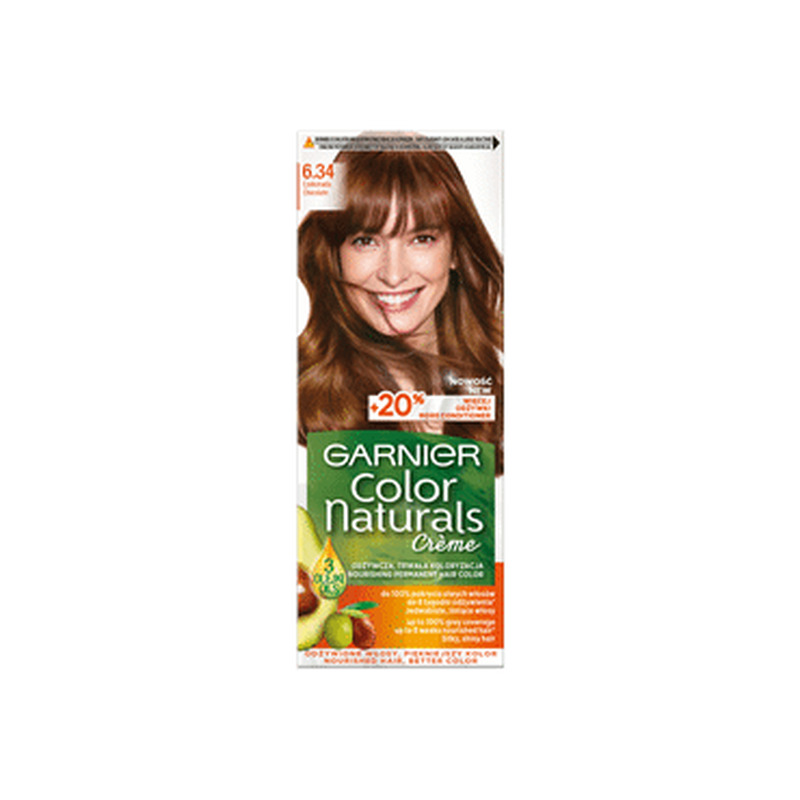 Püsivärv COLOR NATURALS N°6.34 Šokolaad