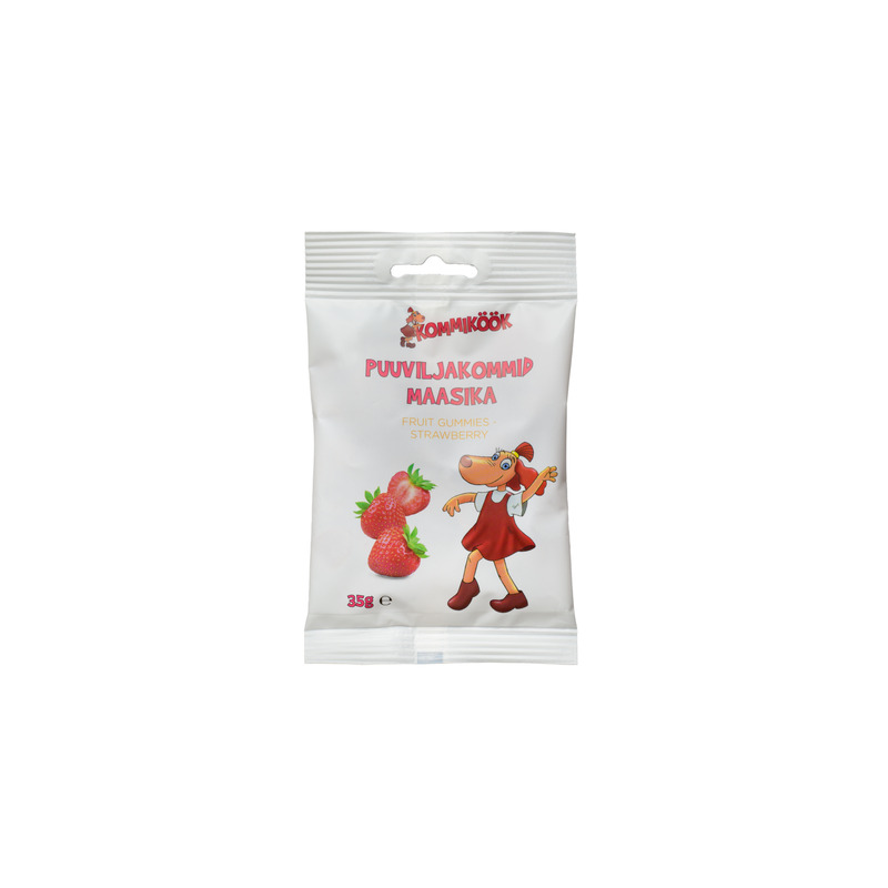 KAST 20 tk! Lotte puuviljakommid, maasika 35g