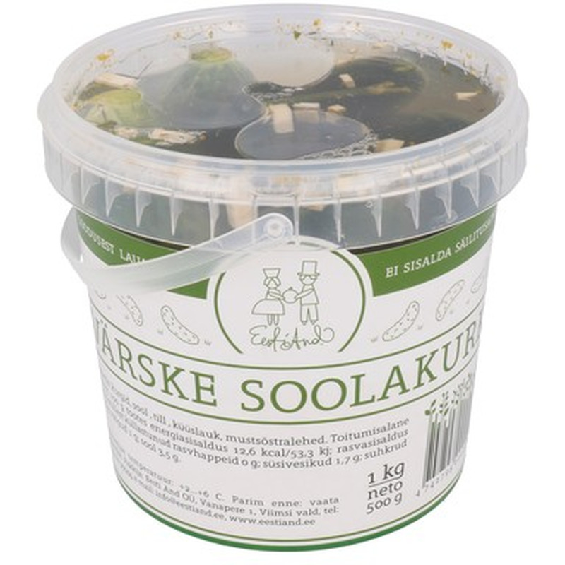 EESTI AND Värske soolakurk 1kg (ämber)