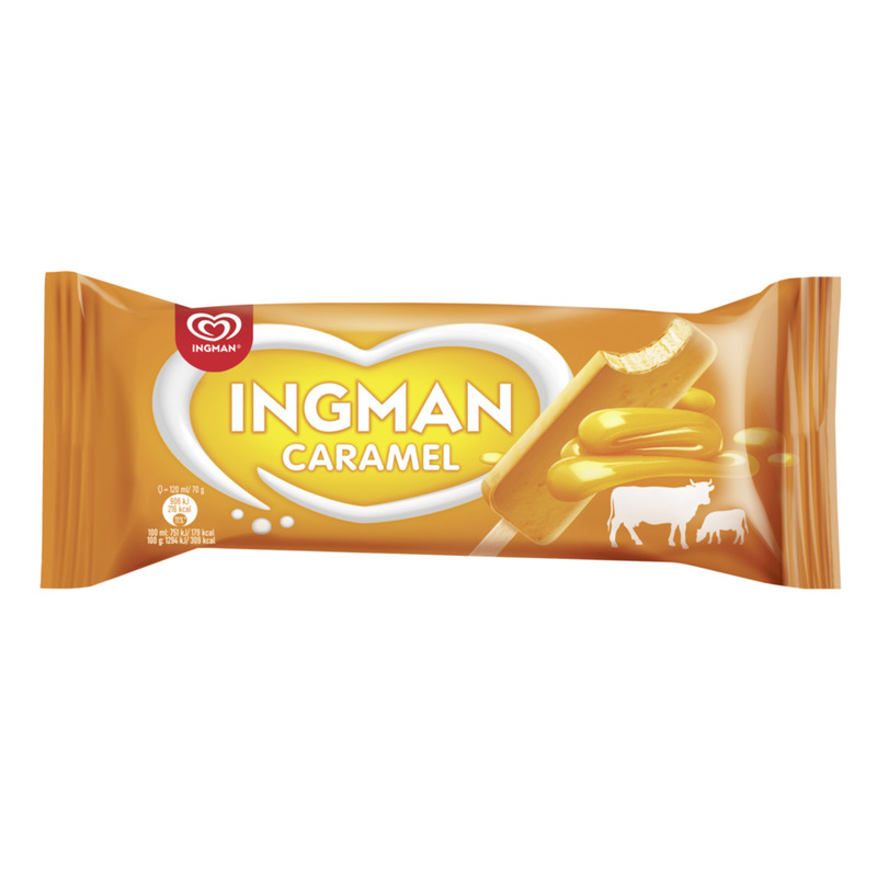 INGMAN Karamelli pulgajäätis 120ml/70g