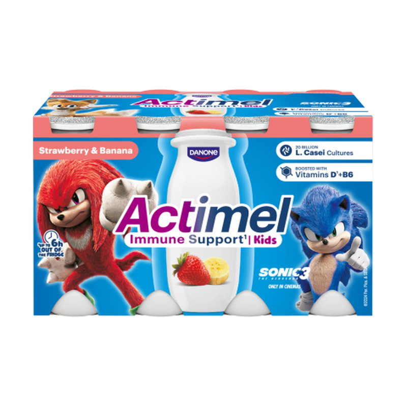 Joogijogurt maasika ja banaani Actimel 8x100g