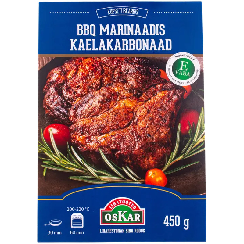 Oskar BBQ marinaadis kaelakarbonaad 450g