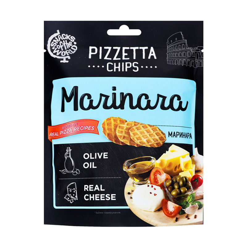 Krõbedad Pizzetta krõpsud “Marinara” 70g