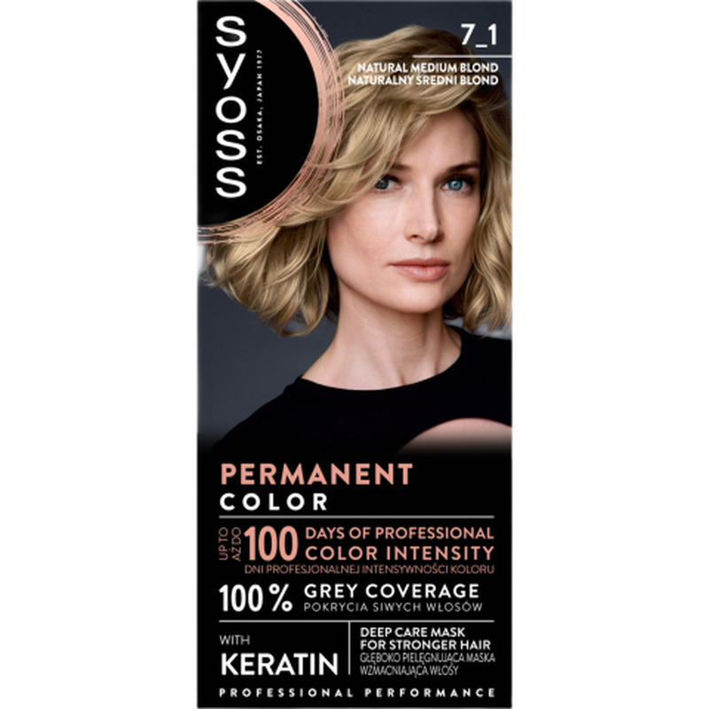 Juuksevärv Syoss Color 7-1 Natural Medium Blond