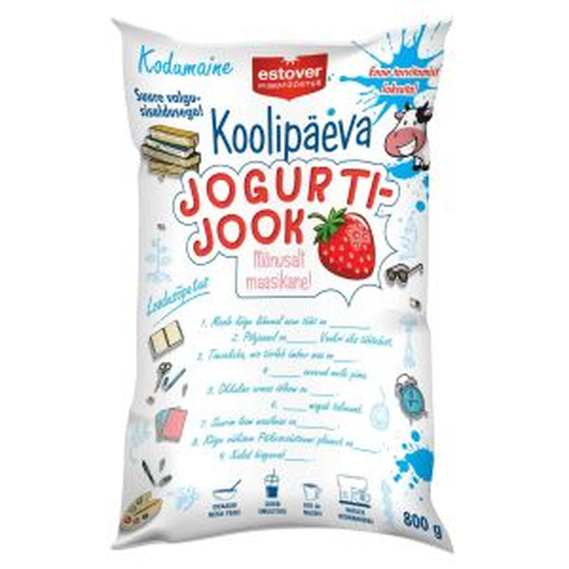 Koolipäeva jogurtijook maasika 800g