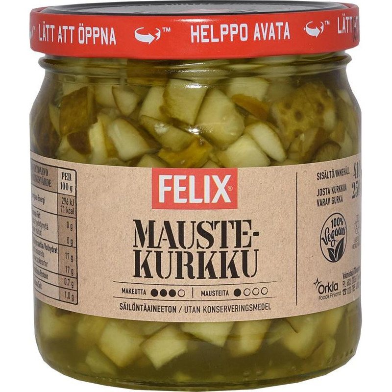 Felix, marineeritud kurgikuubikud, 410 g