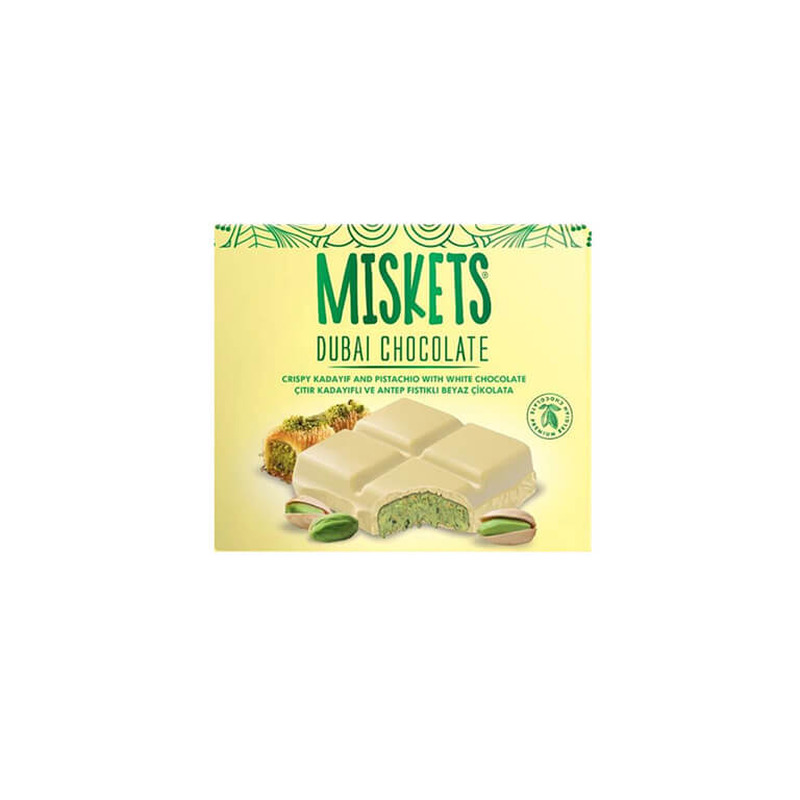 Dubai valge šokolaad, MISKETS, 100 g