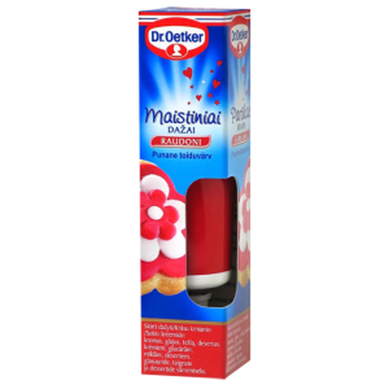 Geeltoiduvärv punane, DR.OETKER, 10 g