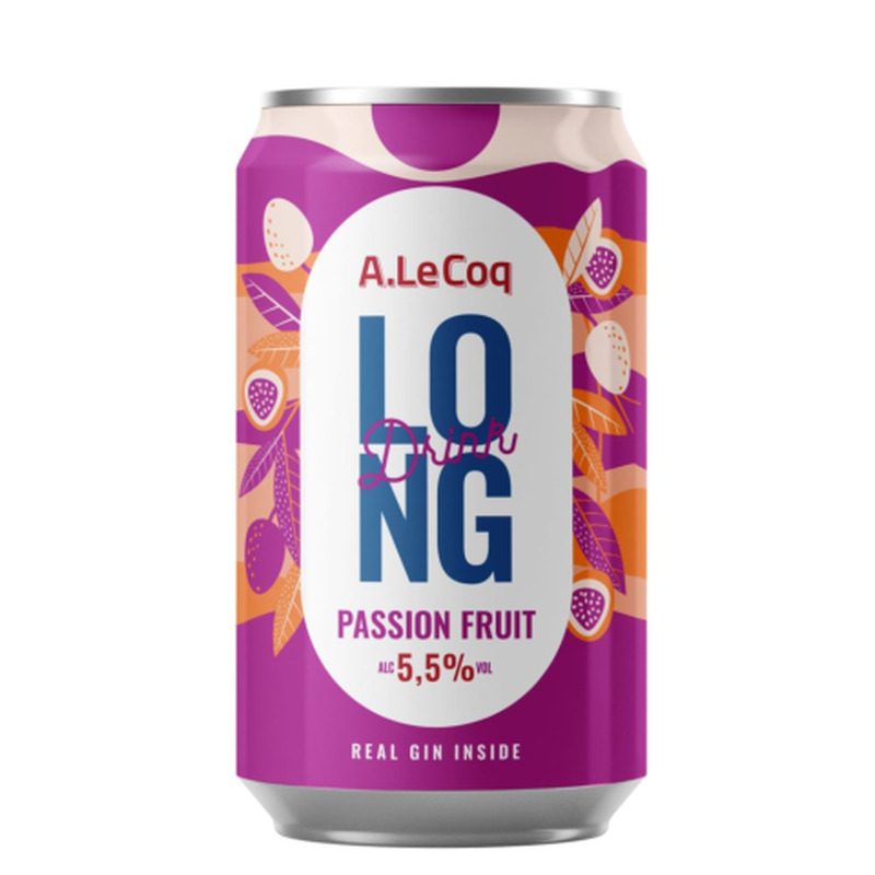 Muu alkohoolne jook A. Le Coq Long Drink Passionfruit 5,5%vol 0,33l purk