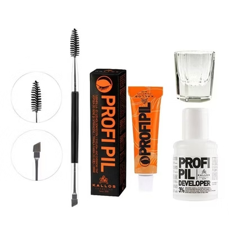 Kallos Henna Kulmu- ja ripsmevärv Pruun 15ml