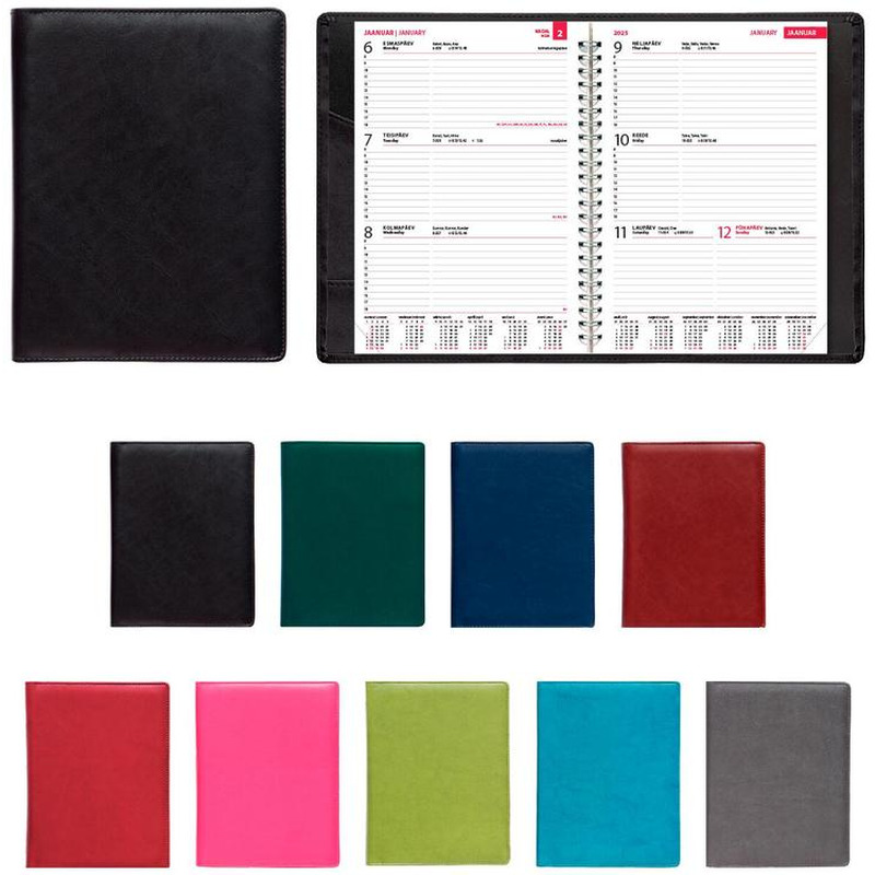 Boss Nädal  A5 horisontaal, spiraalköide, comfort kaaned, SULEMEES, 1 tk