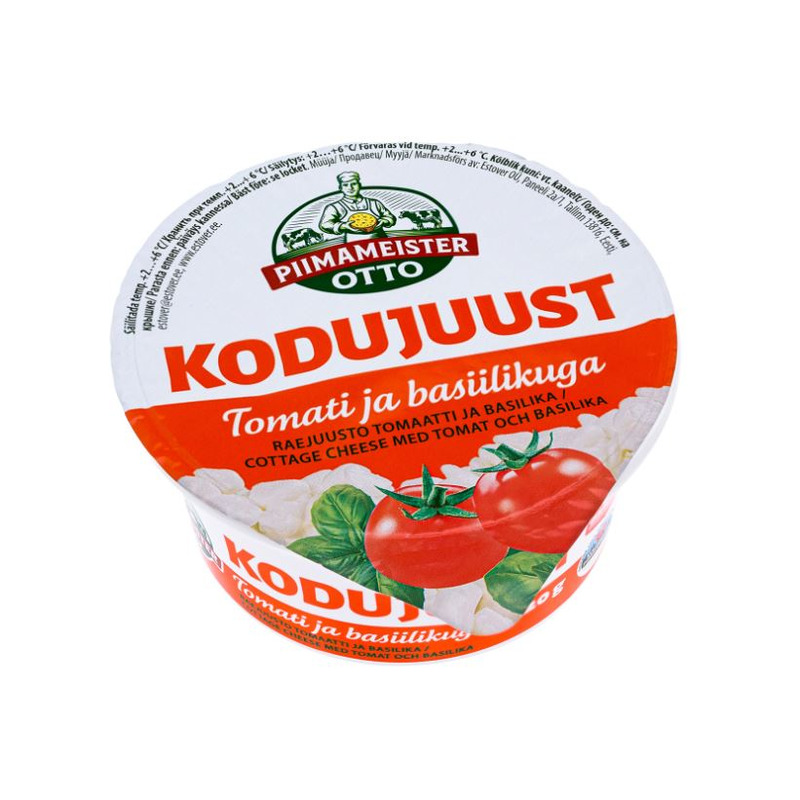 Kodujuust tomati ja basiilikuga, PIIMAMEISTER OTTO, 220 g