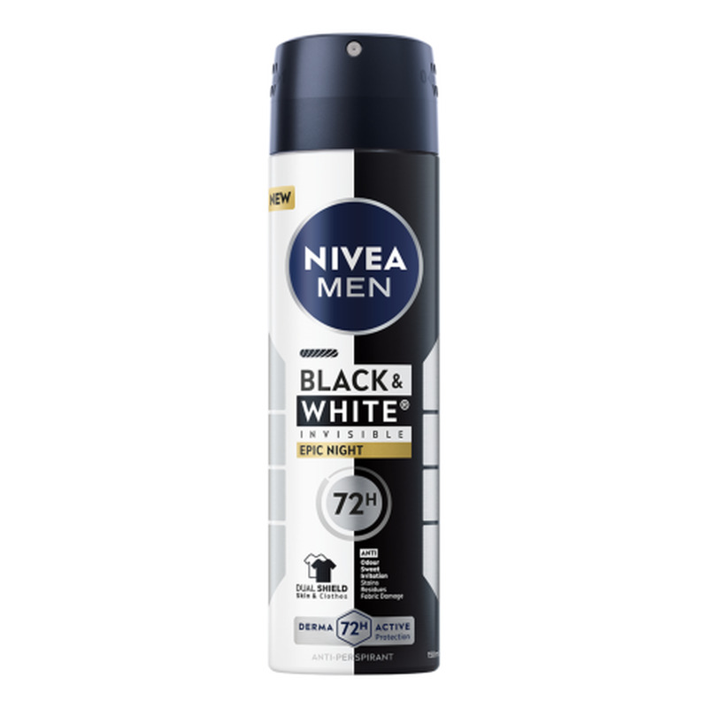 Antiperspirant Black&White Epic Night Nivea Men 150ml