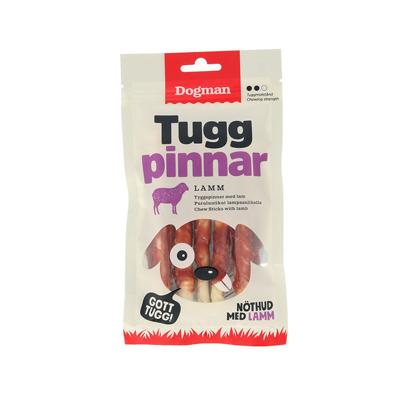 Koerale Närimisrull lambalihaga, DOGMAN, 5tk/63g