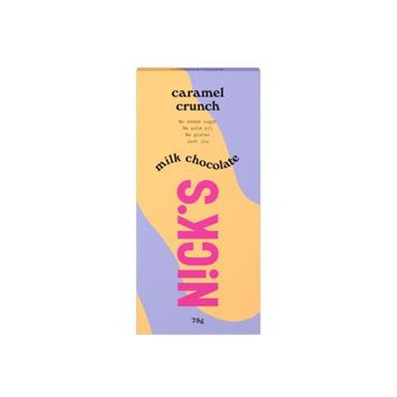 Piimašokolaad krõb.karamelliga NICK'S75g