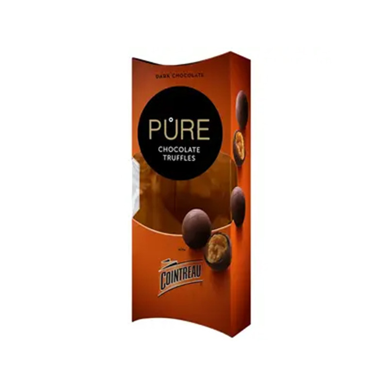 Tumeda šokolaadi Trühvlid PURE apelsini likööritäidisega, 108g