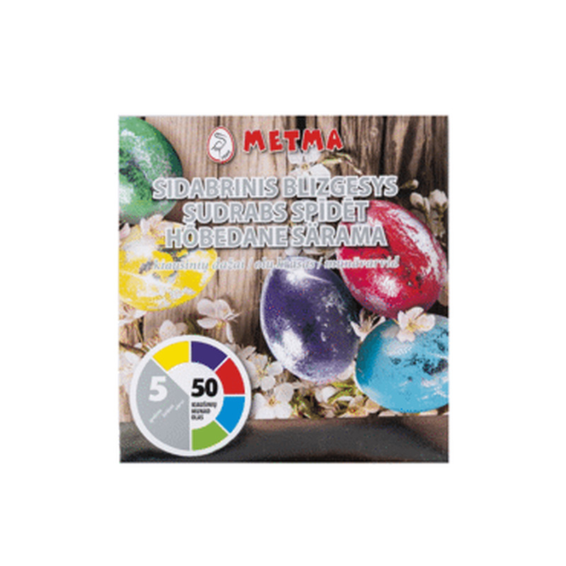 Munavärvid 5värvi-hõbedane