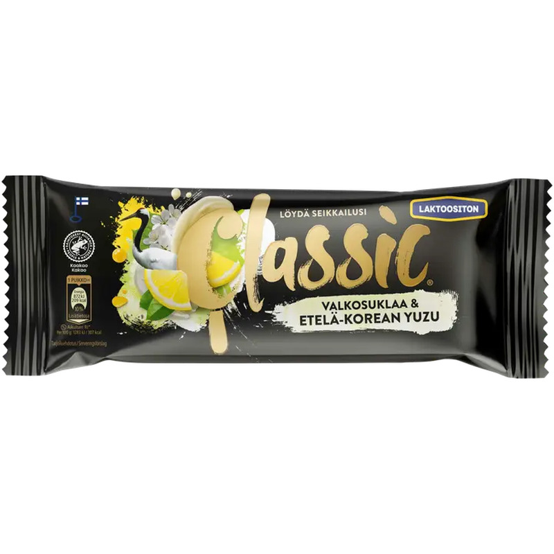 Classic Laktoosivaba Valge Šokolaadi Ja Lõuna-Korea Yuzuga Pulgajäätis, 68 G / 90 Ml