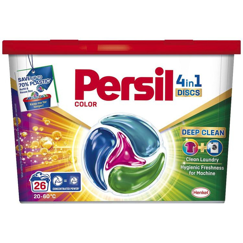 Pesukapslid 4in1 Color 26pk, PERSIL, 26 tk