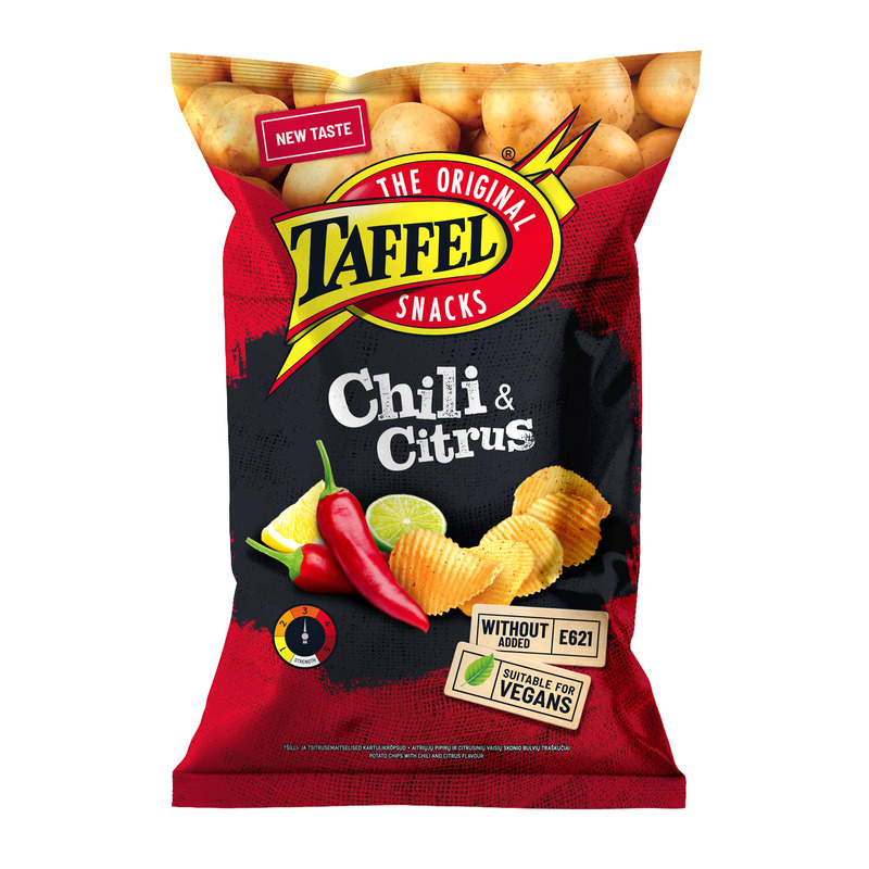 Taffel tšilli- ja tsitrusemaitselised kartulikrõpsud 180g