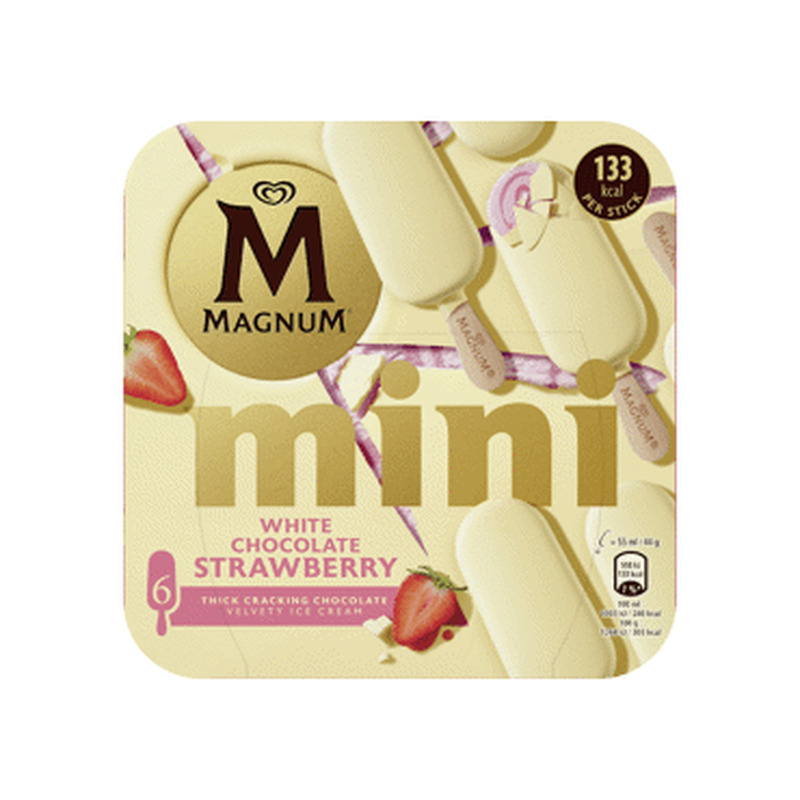 Jäätis Maasika-šok.MAGNUM multip.6x44g