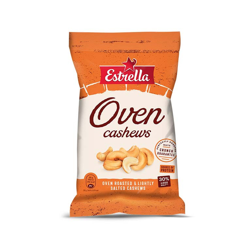 Kuivröstitud soolatud india pähklid, ESTRELLA, 250g