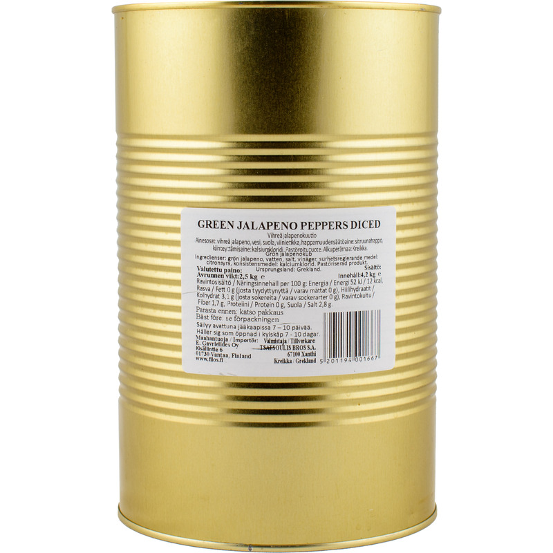 ROYAL Rohelised jalapeno kuubikud 4,2kg