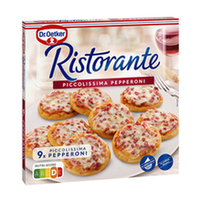 Ristorante minipitsad Piccolissima Pepperoni, 216 g
