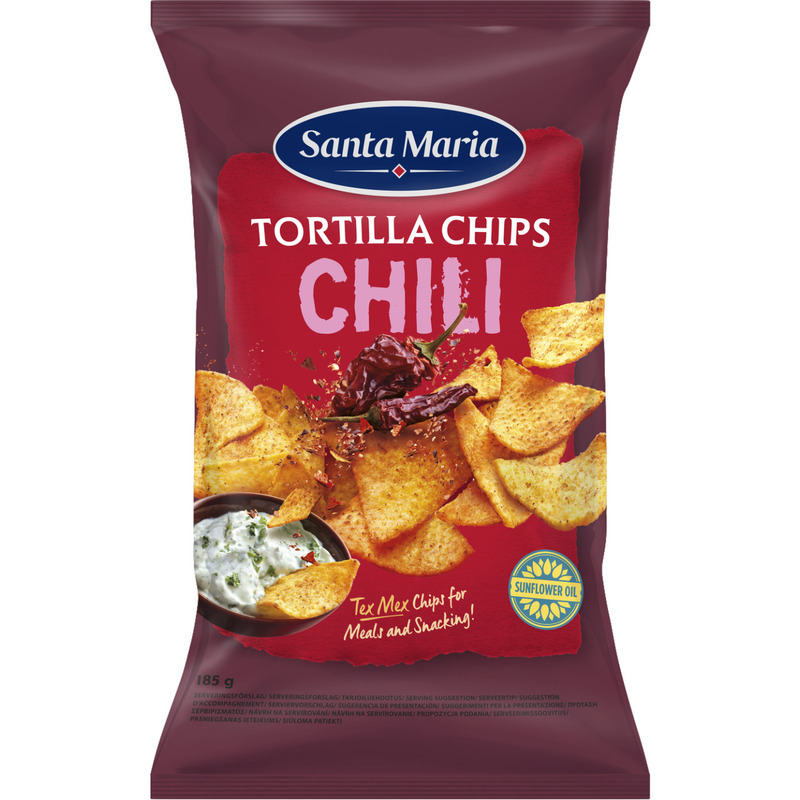 KAST 15 tk! Santa Maria Tortilla krõpsud, tšilli 185g