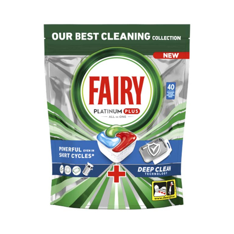 Nõudepesumasina kapslid Platinum+, FAIRY, 40 tk