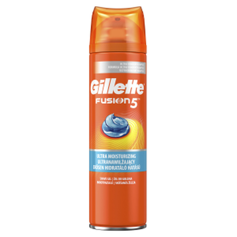 Raseerimisgeel Fusion5 Ultra Moisturizing, GILLETTE, 200ml