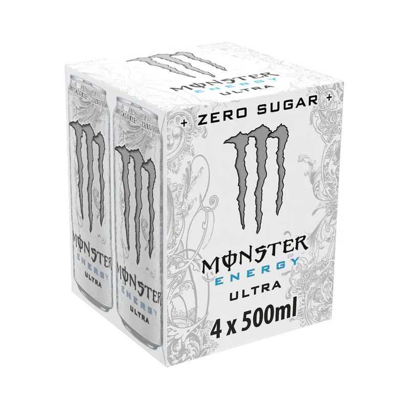 Energiajook Zero Ultra 4x500ml, MONSTER, 2 l